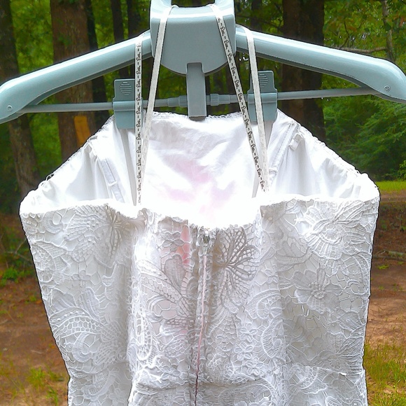 NEW Lilly Pulitzer Sienna Resort White Dress 2 Linings+Straps Lame Hem Sz16 R288 - Picture 7 of 15